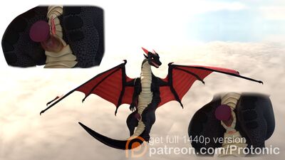 In Flight
art by protonic
Keywords: dragoness;female;feral;solo;vagina;dildo;vaginal_penetration;anal;masturbation;closeup;cgi;protonic