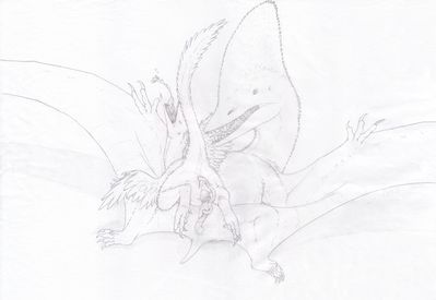 Pterodactyl and Raptor Mating
unknown creator
Keywords: dinosaur;pterodactyl;theropod;raptor;male;female;feral;M/F;penis;cowgirl;cloacal_penetration;spooge