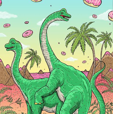 Diplodocus Sex
art by pupik
Keywords: dinosaur;sauropod;diploducus;male;female;feral;M/F;from_behind;pupik