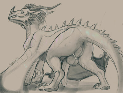 Aurora Icewing (Wings_of_Fire)
art by pur3
Keywords: wings_of_fire;icewing;dragon;male;feral;solo;penis;pur3