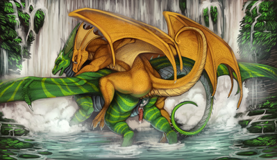 Under The Falls
art by quirachen
Keywords: dragon;male;feral;M/M;penis;from_behind;anal;spooge;quirachen