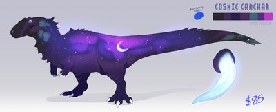 Cosmic Carcharodontosaurus
art by qwertydragon
Keywords: dinosaur;theropod;carcharodontosaurus;male;feral;solo;penis;closeup;reference;qwertydragon