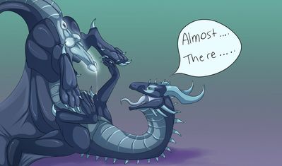 Almost There
art by qwertydragon
Keywords: dragon;feral;male;solo;penis;spooge;qwertydragon