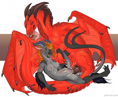 Bakel and Oni Mating
art by qwertydragon
Keywords: dragon;dragoness;male;female;feral;anthro;breasts;M/F;penis;missionary;vaginal_penetration;spooge;qwertydragon