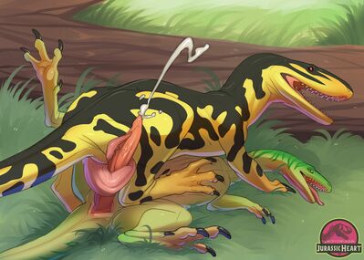 Compsognathus and Staurikosaurus
art by qwertydragon
Keywords: dinosaur;theropod;compsognathus;staurikosaurus;male;feral;M/M;penis;missionary;masturbation;orgasm;ejaculation;spooge;qwertydragon