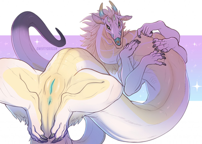 Sinpuff
art by qwertydragon
Keywords: eastern_dragon;dragoness;taur;female;feral;solo;vagina;qwertydragon