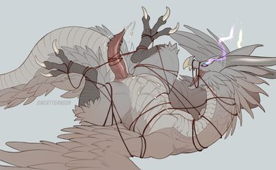 Zsisron
art by qwertydragon
Keywords: dragon;wyvern;male;feral;bondage;solo;penis;ejaculation;spooge;qwertydragon