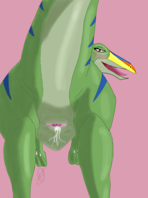 Rainbowface
art by raithypaints
Keywords: cartoon;land_before_time;lbt;dinosaur;gallimimus;rainbowface;female;anthro;solo;presenting;cloaca;spooge;raithypaints