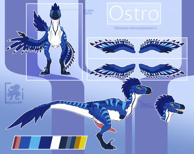Ostro Raptor Reference
art by raptor4694
Keywords: dinosaur;theropod;raptor;utahraptor;male;feral;solo;penis;reference;raptor4694