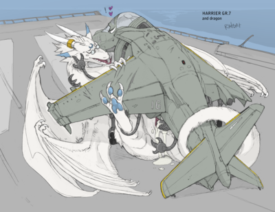 Malik and Dire Machine
art by ratbat
Keywords: dragoness;female;feral;robot;dire_machine;harrier;male;anthro;M/F;penis;missionary;vaginal_penetration;spooge;ratbat