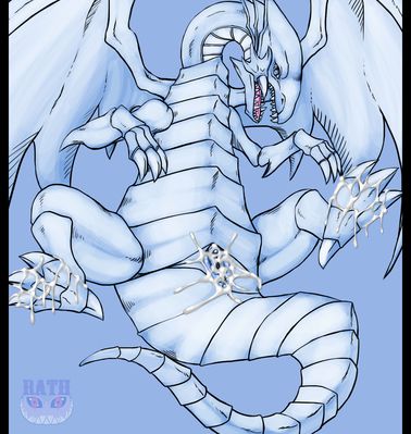 Blue Eyes White Dragon
art by rathmutatio
Keywords: anime;yu-gi-oh;blue_eyes_white_dragon;dragoness;female;feral;solo;vagina;spooge;rathmutatio