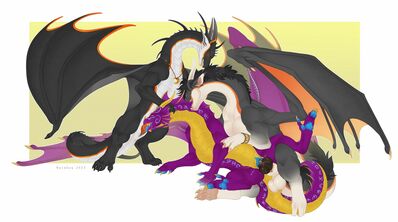 Double The Fun
art by ravedoq
Keywords: dragon;dragoness;male;female;feral;M/F;threeway;spitroast;penis;spoons;vaginal_penetration;oral;spooge;RaveDoq