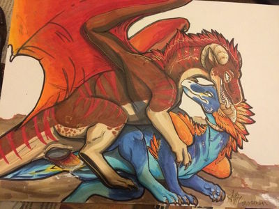 Dragon Mating Season
art by raventalons
Keywords: dragon;dragoness;male;female;feral;M/F;penis;from_behind;vaginal_penetration;spooge;raventalons