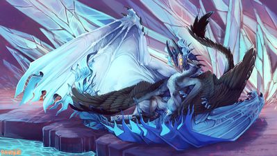 Elyndari and Xeno-jiiva
art by ravoilie
Keywords: videogame;monster_hunter;dragon;dragoness;wyvern;xeno-jiiva;male;female;feral;M/F;penis;reverse_cowgirl;vaginal_penetration;spooge;ravoilie