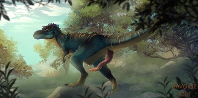 Gorgosaurus
art by ravoilie
Keywords: dinosaur;theropod;gorgosaurus;male;feral;solo;penis;ravoilie