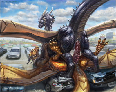 Your Insurance Won't Cover It
art by red-izak
Keywords: dragon;dragoness;male;female;feral;M/F;penis;cowgirl;vaginal_penetration;red-izak