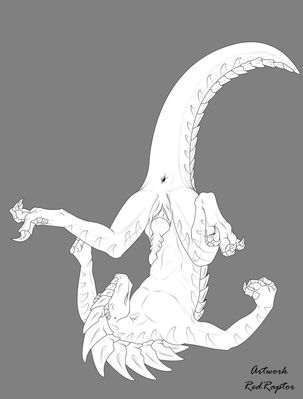 Red the Raptor
art by redraptor16
Keywords: dinosaur;theropod;raptor;deinonychus;male;feral;solo;penis;redraptor16