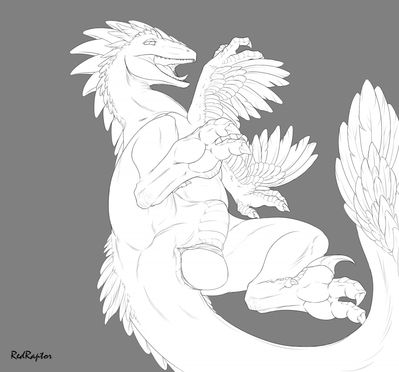 Raptor Oviposition
art by redraptor16
Keywords: dinosaur;theropod;raptor;deinonychus;female;feral;solo;cloaca;egg;oviposition;redraptor16