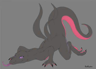 Salazzle Used Sneak
art by redraptor16
Keywords: anime;pokemon;lizard;salazzle;female;anthro;solo;presenting;redraptor16