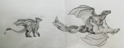Awkward Moment
art by reinderworld
Keywords: dragon;dragoness;male;female;feral;M/F;penis;missionary;vaginal_penetration;humor;reinderworld