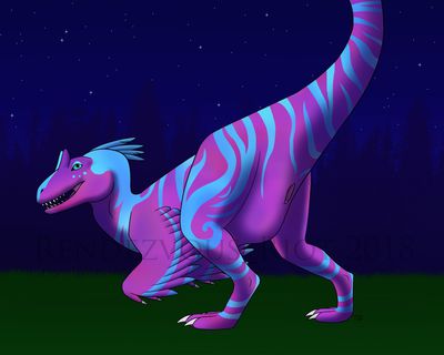 Feathered Allosaurus
art by rendezvousriot
Keywords: dinosaur;theropod;allosaurus;female;feral;solo;vagina;presenting;rendezvousriot