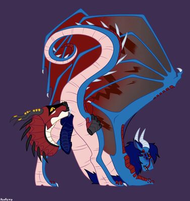 Skywing Rimjob (Wings_of_Fire)
art by renkit
Keywords: wings_of_fire;skywing;dragon;dragoness;male;female;feral;M/F;penis;oral;anal;rimjob;spooge;renkit