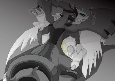 Reshiram and Zekrom Mating
art by red_red
Keywords: anime;pokemon;dragon;dragoness;zekrom;reshiram;male;female;anthro;M/F;missionary;spooge;red_red