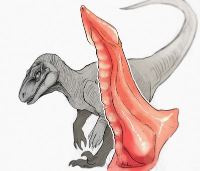Prehistoric Alpha
art by reskaro
Keywords: jurassic_park;jurassic_world;dinosaur;theropod;raptor;deinonychus;male;feral;solo;penis;closeup;reskaro