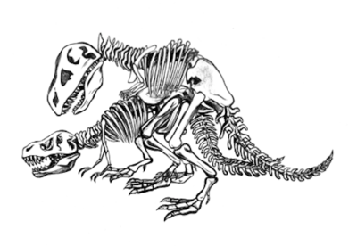 Dinos Boning
art by D. Yildiz
Keywords: dinosaur;theropod;tyrannosaurus_sex;trex;male;female;feral;M/F;from_behind;skeleton;suggestive;yildiz