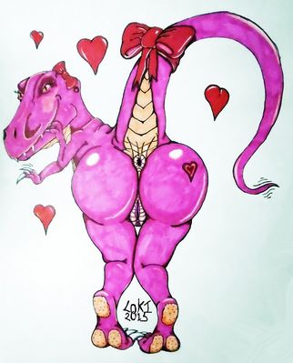 Rexy
art by lokidragon
Keywords: dinosaur;theropod;tyrannosaurus_rex;trex;female;feral;solo;lokidragon