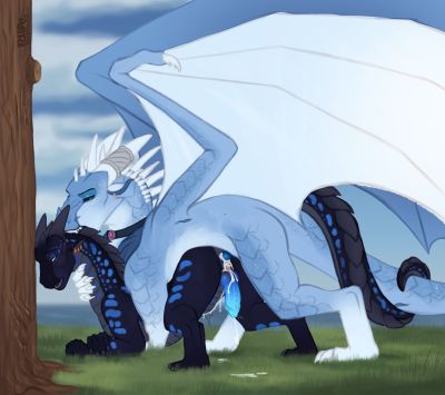 Seawing Mounted 3
art by rhaelrasputin
Keywords: wings_of_fire;seawing;icewing;dragon;male;feral;M/M;penis;from_behind;anal;spooge;rhaelrasputin