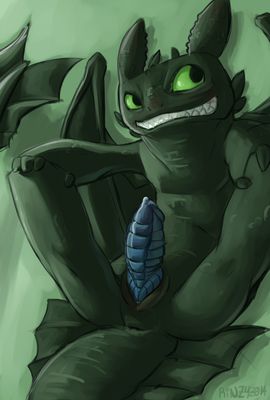 Toothless, What Are You Doing?
art by rinzy
Keywords: how_to_train_your_dragon;httyd;toothless;night_fury;dragon;feral;male;solo;penis;rinzy