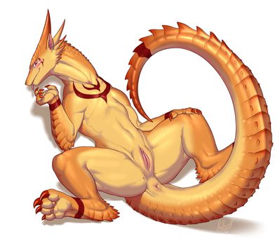 Anrim
art by rollwulf
Keywords: dragoness;female;anthro;solo;vagina;rollwulf