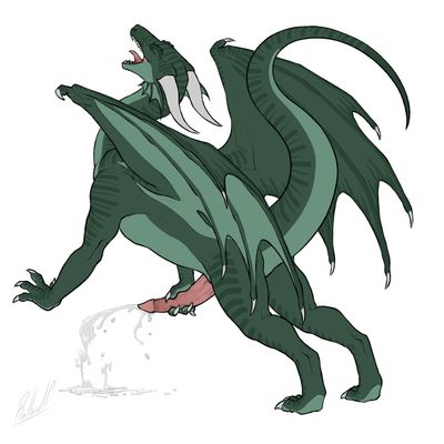 Hondra Unloading
art by rollwulf
Keywords: dragon;male;feral;solo;penis;masturbation;orgasm;ejaculation;spooge;rollwulf