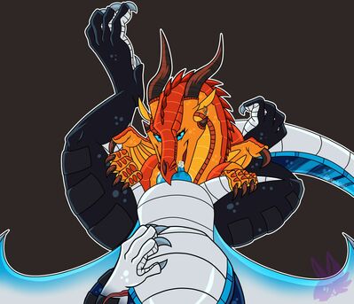 Peril and Prism Messy (Wings_of_Fire)
art by ronoae
Keywords: wings_of_fire;skywing;peril;dragon;dragoness;male;female;feral;M/F;penis;oral;spooge;ronoae