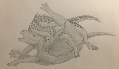 Patty and Neera
art by runadragonproductions
Keywords: disney;disney_dinosaur;dinosaur;hadrosaur;neera;iguanodon;parasaurolophus;female;feral;lesbian;masturbation;suggestive;runadragonproductions