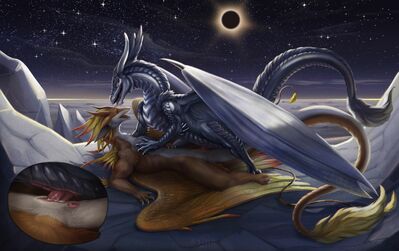 Eclipse
art by ryinn
Keywords: dragon;dragoness;male;female;feral;M/F;penis;missionary;vaginal_penetration;closeup;spooge;ryinn