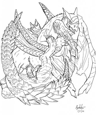 Nargacuga x Tigrex
art by ryshili
Keywords: videogame;monster_hunter;dragon;wyvern;nargacuga;tigrex;male;feral;M/M;penis;missionary;anal;spooge;ryshili