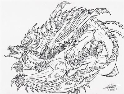 Rathian and Rathalos Mating
art by ryshili
Keywords: videogame;monster_hunter;dragon;dragoness;wyvern;rathalos;rathian;male;female;feral;M/F;penis;from_behind;vaginal_penetration;spooge;ryshili