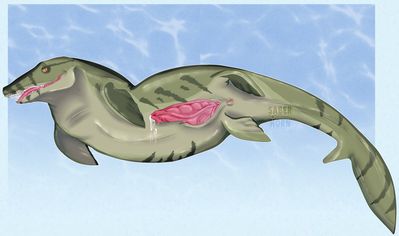 Mosasaurus
art by saberhorn
Keywords: dinosaur;mosasaurus;male;anthro;solo;penis;saberhorn