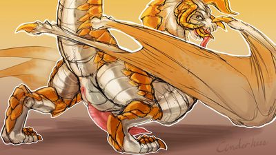 Diablos
art by sajik
Keywords: videogame;monster_hunter;dragon;wyvern;diablos;male;feral;solo;penis;sajik