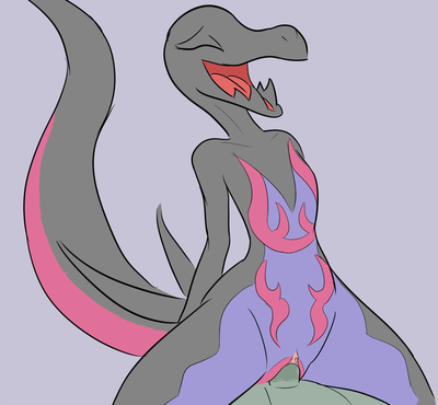 Salazzle Riding
unknown artist
Keywords: beast;anime;pokemon;lizard;salazzle;female;anthro;human;man;male;M/F;penis;cowgirl;vaginal_penetration