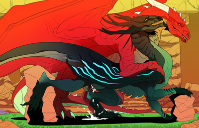 Fun In The Jungle
art by samhyule
Keywords: dragon;dragoness;male;female;feral;M/F;penis;from_behind;vaginal_penetration;spooge;samhyule