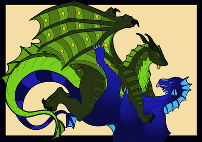 Mating SeaWings (Wings_of_Fire)
art by saphinel
Keywords: wings_of_fire;seawing;dragon;dragoness;male;female;feral;M/F;missionary;suggestive;saphinel