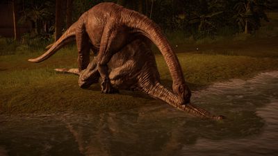 Sauropod Sex
unknown creator
Keywords: dinosaur;sauropod;diplodocus;male;female;feral;M/F;from_behind;suggestive;cgi
