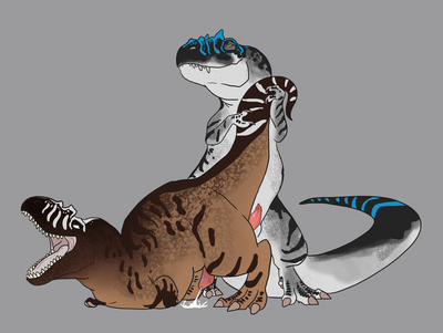 Giganotosaurus Copulation (NSFW)
art by savialio
Keywords: videogame;the_isle;dinosaur;theropod;giganotosaurus;male;feral;M/M;penis;from_behind;anal;spooge;savialio