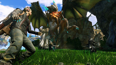 Scalebound 1
screen captures
Keywords: videogame;scalebound;dragon;feral;human;man;male;non-adult