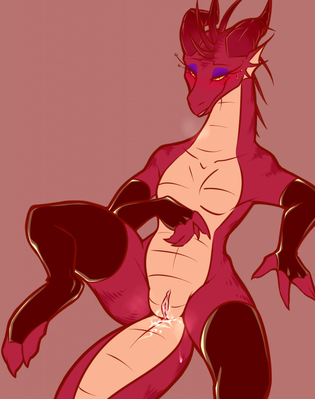 Just This Time
art by scaliebooty
Keywords: dragoness;female;feral;solo;vagina;spooge;scaliebooty