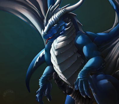 Rumiir
art by exto
Keywords: dragon;feral;male;solo;penis;exto