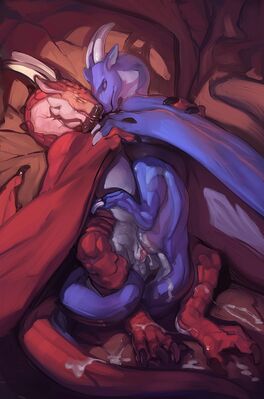 Wyverns Mating
art by scavy
Keywords: dragon;dragoness;wyvern;male;female;feral;M/F;penis;missionary;vaginal_penetration;spooge;scavy
